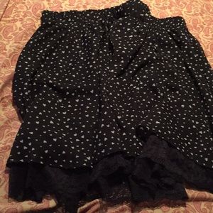 Black skirt w/ hearts